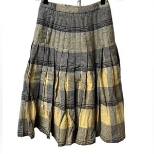 Vintage(1950’s-60’s) “In n‘ Outer” Reversible Pleated Plaid Skirt
